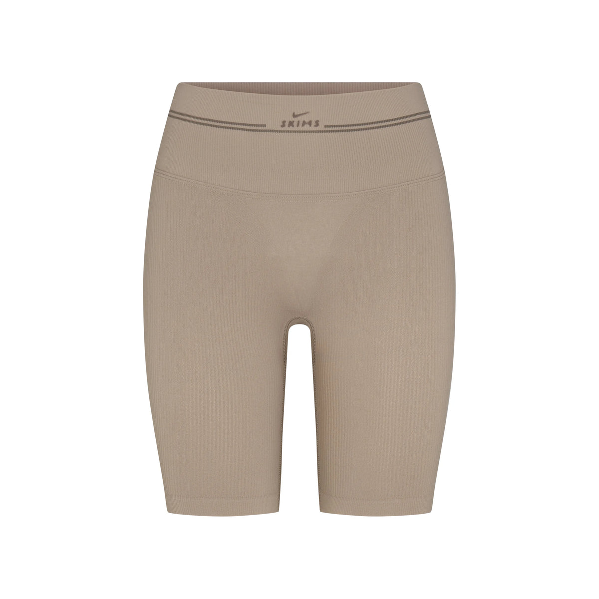 NikeSKIMS RIBBED SEAMLESS 5" BIKER SHORT | DRIFTWOOD