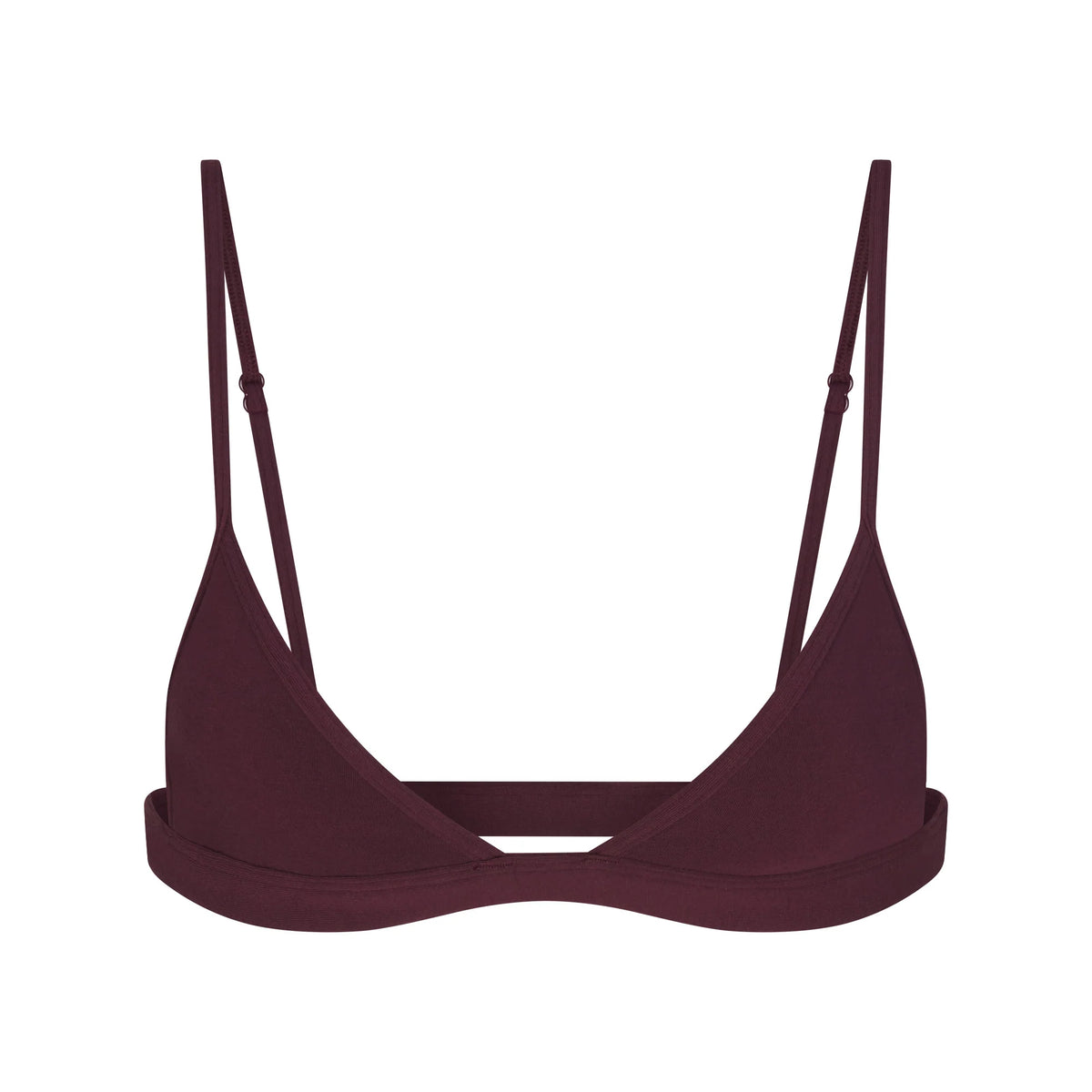EVERYDAY COTTON TRIANGLE BRALETTE | CURRANT