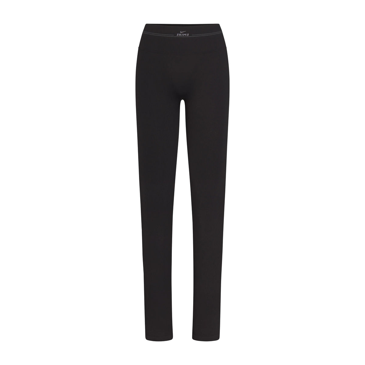 NikeSKIMS RIBBED SEAMLESS 34" STRAIGHT LEGGING | OBSIDIAN