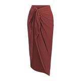 SWIM COVER-UPS COTTON TIE SARONG | HENNA