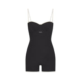 COTTON RIB ONESIE  | SOOT CONTRAST
