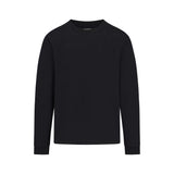 HEAVYWEIGHT COTTON MENS RELAXED LONG SLEEVE T-SHIRT | OBSIDIAN