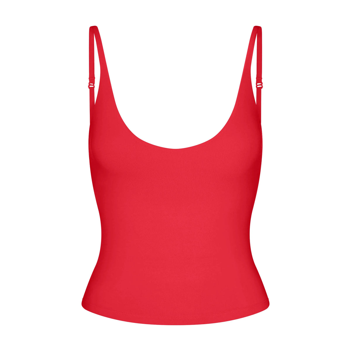 SMOOTH LAYERS SCOOP NECK CAMI | CARMINE
