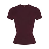 COTTON JERSEY T-SHIRT | CURRANT