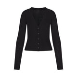 FEATHERWEIGHT CASHMERE CARDIGAN | ONYX