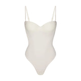 SKIMS BODY UNDERWIRE THONG BODYSUIT | IVORY