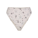 SIGNATURE SWIM HIGH-WAISTED BIKINI BOTTOM | ECRU BANDANA PRINT