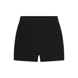 REFINED KNIT HIGH-WAISTED SHORT | OBSIDIAN