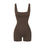 NikeSKIMS MATTE CORSET 2" ONE PIECE | DARK SEPIA