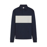FLEECE LOUNGE MENS RUGBY POLO | NAVY