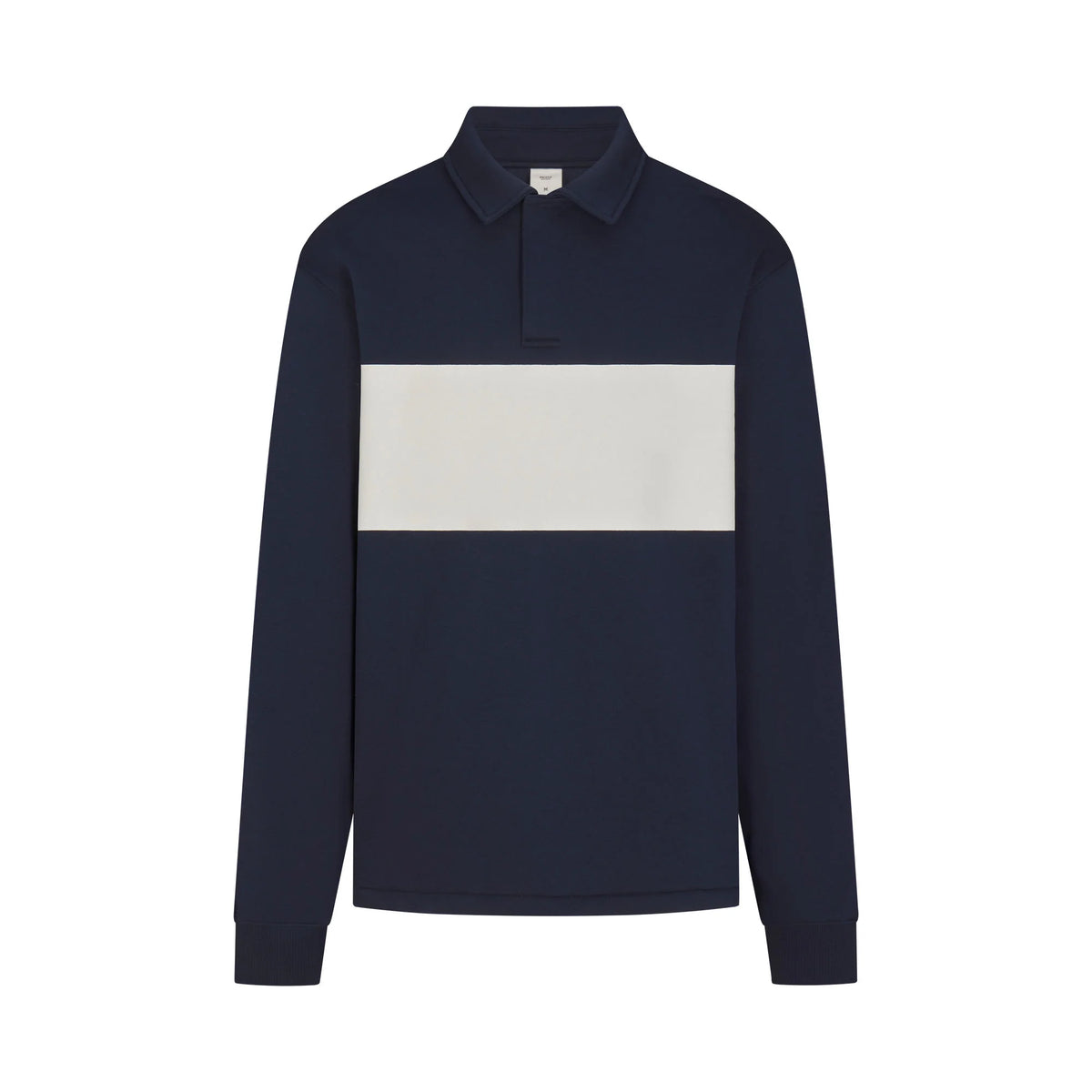 FLEECE LOUNGE MENS RUGBY POLO | NAVY