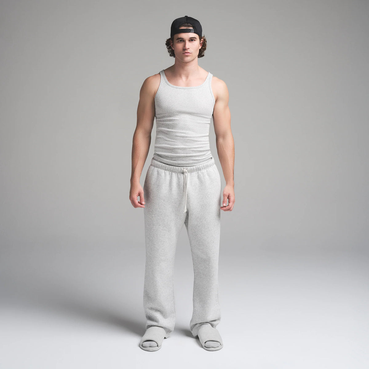 SKIMS COTTON MENS RIB TANK 3-PACK | HEATHER MULTI