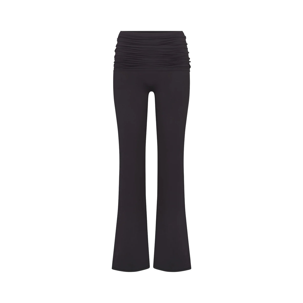 NikeSKIMS MATTE FOLDOVER SLIM FLARE LEGGING | OBSIDIAN
