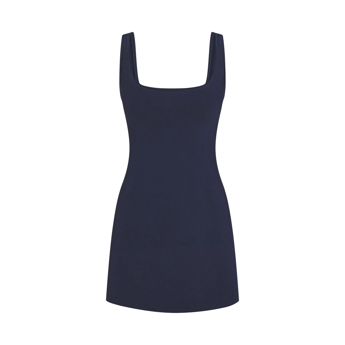 COTTON JERSEY MINI DRESS | NAVY