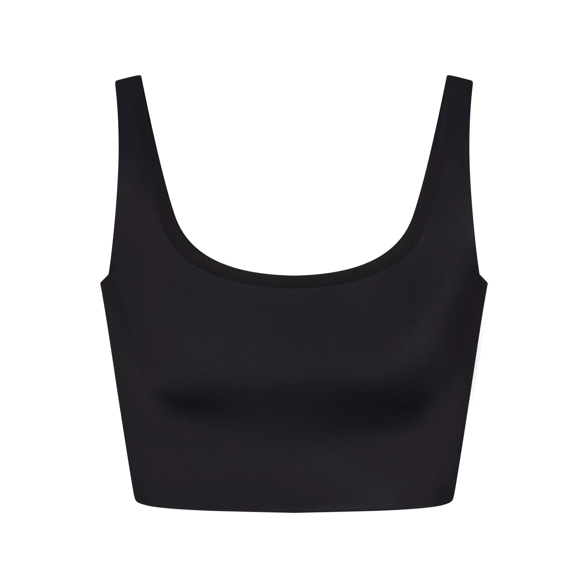 NikeSKIMS SHINE SCOOP NECK BRA TOP | OBSIDIAN