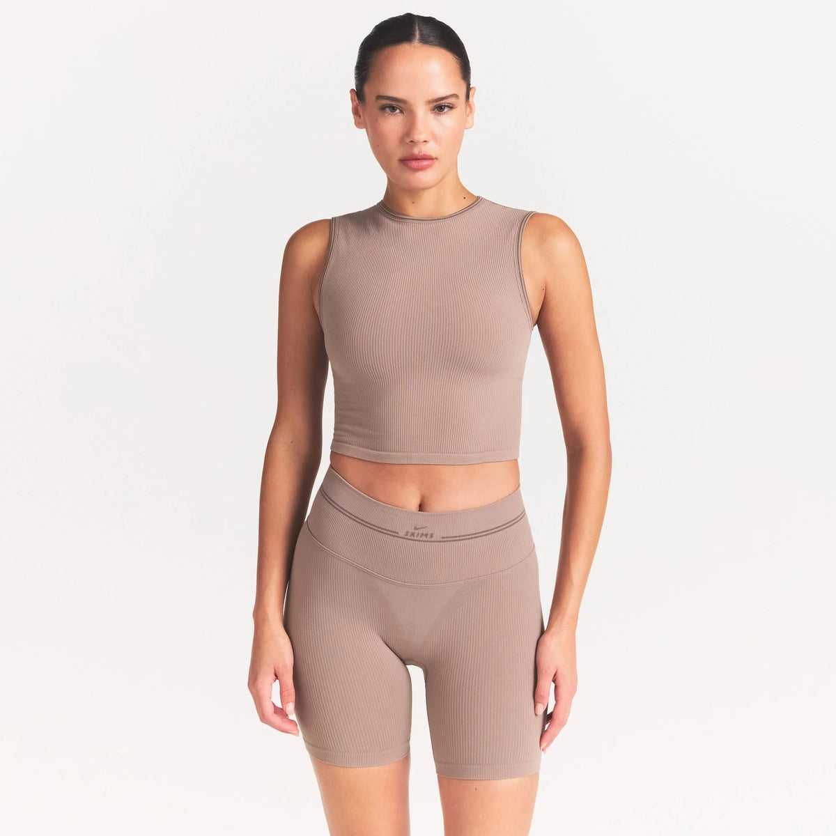 NikeSKIMS RIBBED SEAMLESS MUSCLE TANK | DRIFTWOOD