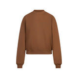 COTTON FLEECE CREWNECK | BISON