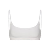 EVERYDAY COTTON SCOOP BRALETTE | SNOW