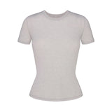 SHEER MODAL LONG T-SHIRT | HEATHER GREY