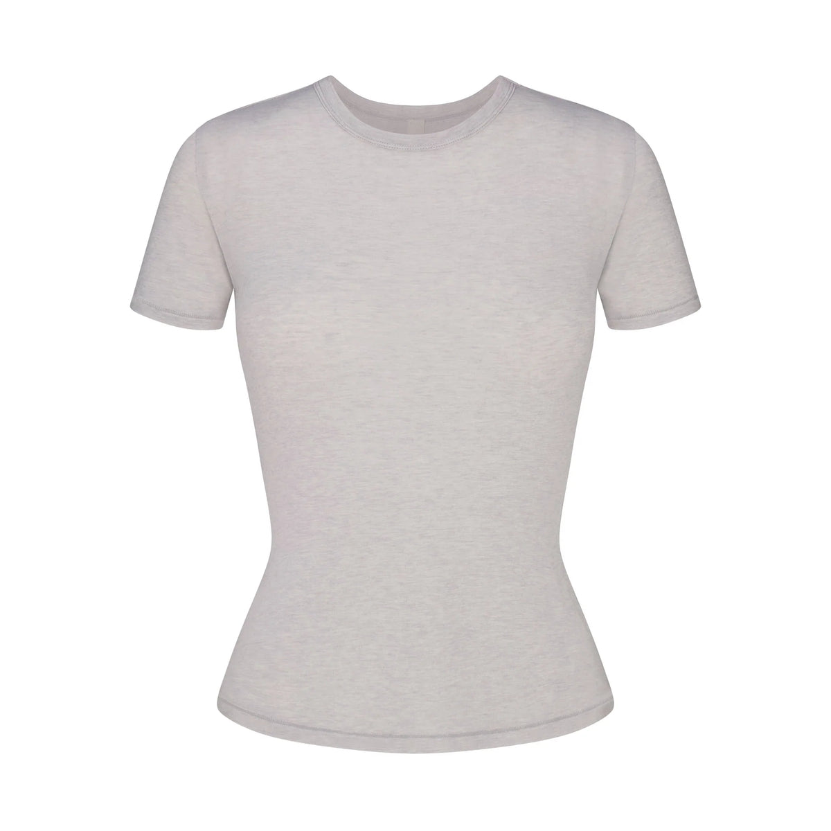 SHEER MODAL LONG T-SHIRT | HEATHER GREY