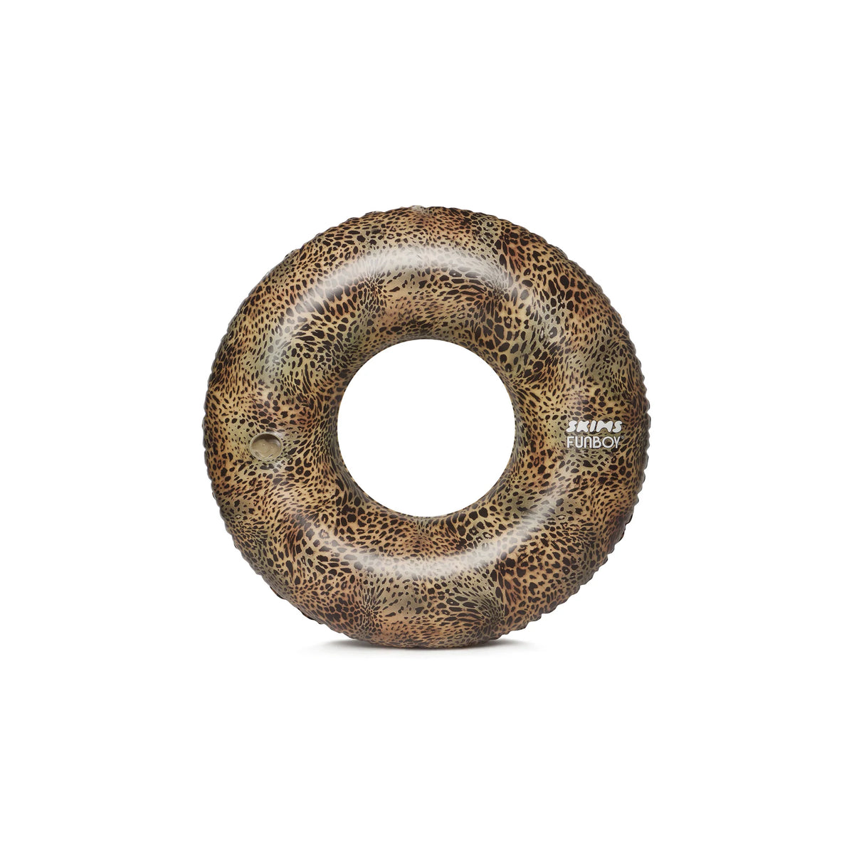 FUNBOY X SKIMS EMBOSSED TUBE FLOAT | CHEETAH SKIN PRINT