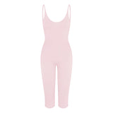 SMOOTH LAYERS CAPRI CATSUIT | PEONY
