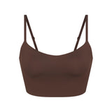 NikeSKIMS MATTE CAMI BRA TOP | DARK SEPIA