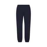 DRAPEY FRENCH TERRY CROPPED JOGGER | NAVY