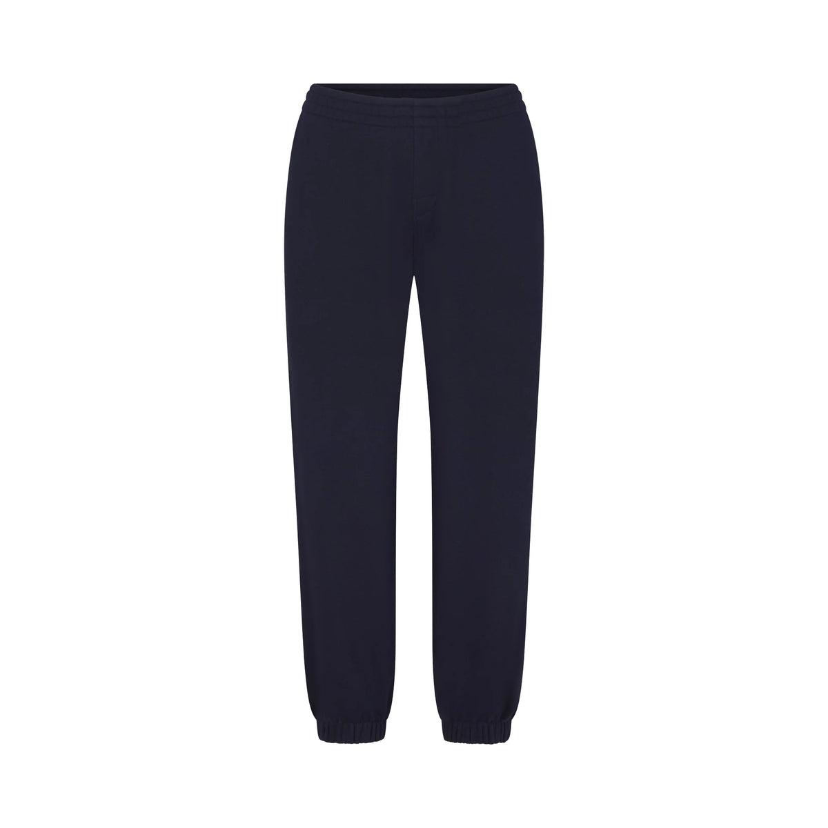 DRAPEY FRENCH TERRY CROPPED JOGGER | NAVY