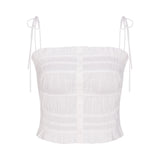 POPLIN APPAREL RUFFLE CAMI | SNOW