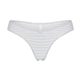 LIGHTWEIGHT COTTON LACE THONG | AIRSPACE LAGUNA STRIPE