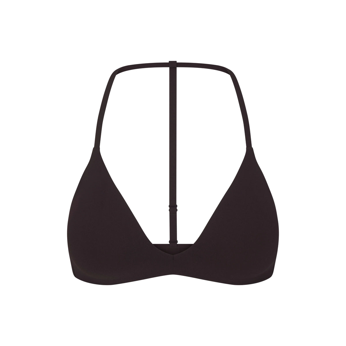 NikeSKIMS STUDIO STRETCH T-BACK TRIANGLE BRA | DARK ROAST
