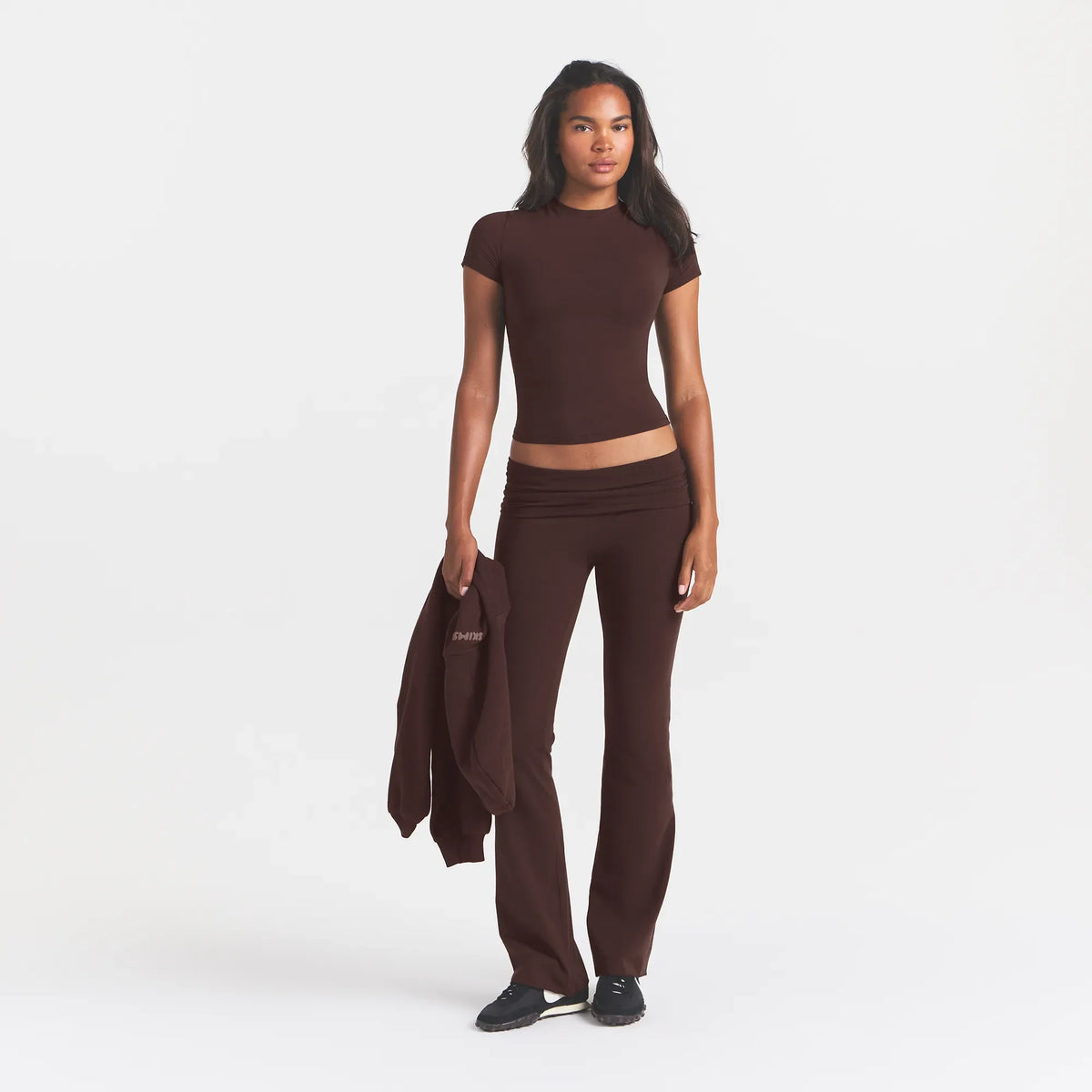 COTTON JERSEY T-SHIRT | ESPRESSO