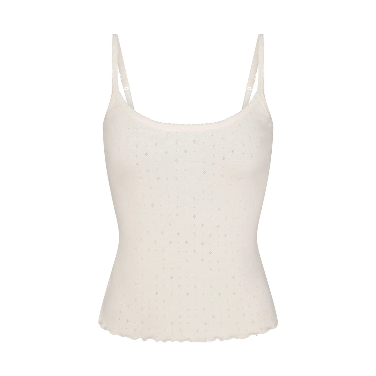 HEAVY POINTELLE CAMI | MARBLE