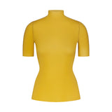 NikeSKIMS WEIGHTLESS LAYERS MOCK NECK SHORT SLEEVE T-SHIRT | CITRINE