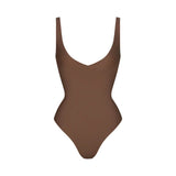 SKIMS BODY UNLINED PLUNGE THONG BODYSUIT | JASPER