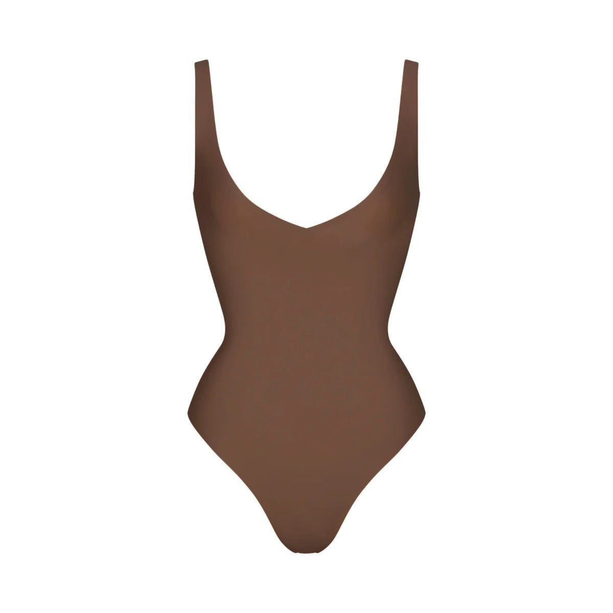 SKIMS BODY UNLINED PLUNGE THONG BODYSUIT | JASPER