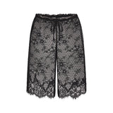 ULTRA FINE LACE LONG SHORT | OBSIDIAN