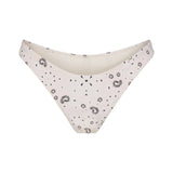 SIGNATURE SWIM TANGA BIKINI BOTTOM | ECRU BANDANA PRINT