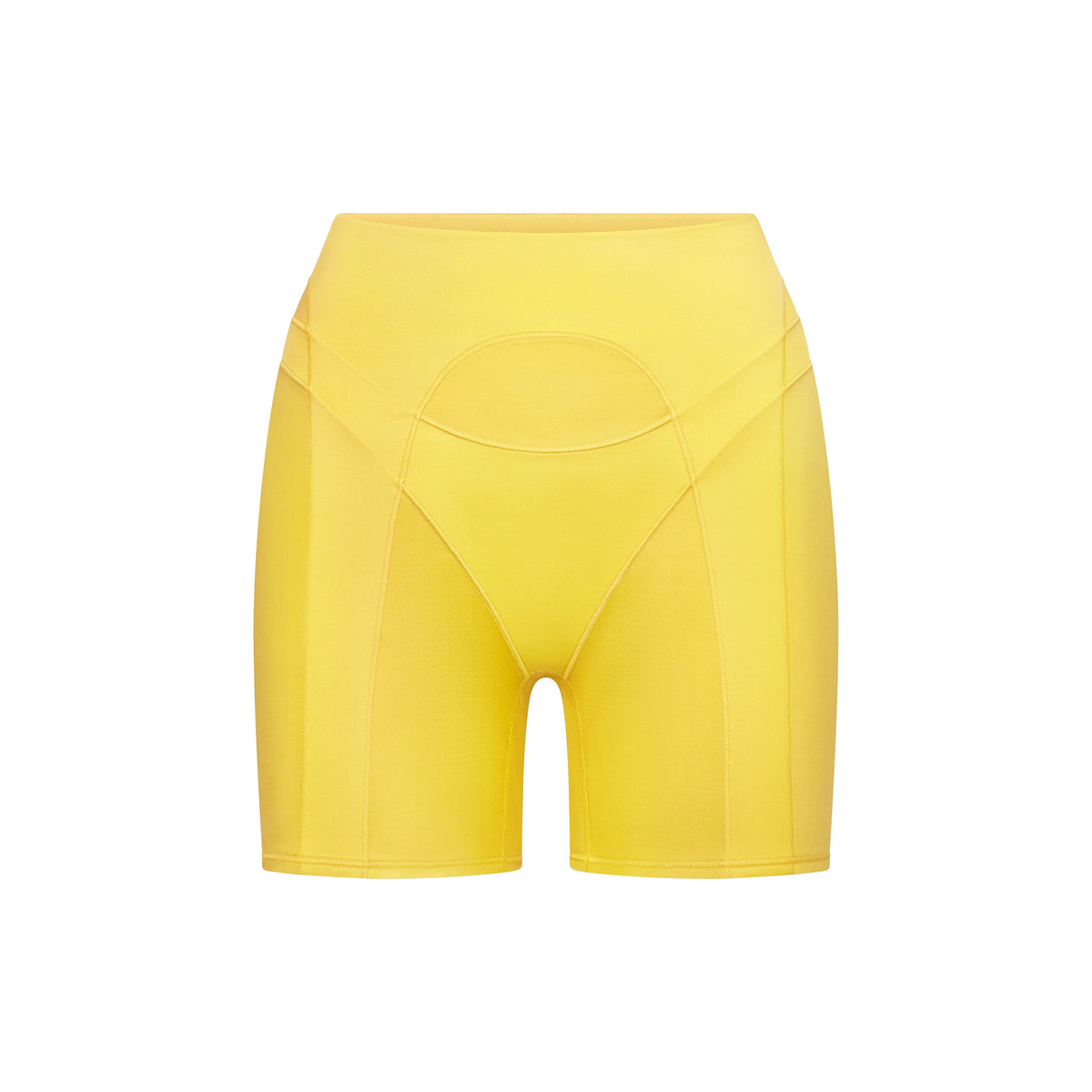 NikeSKIMS SATIN SHINE PANELED 5” BIKER SHORT | CITRINE