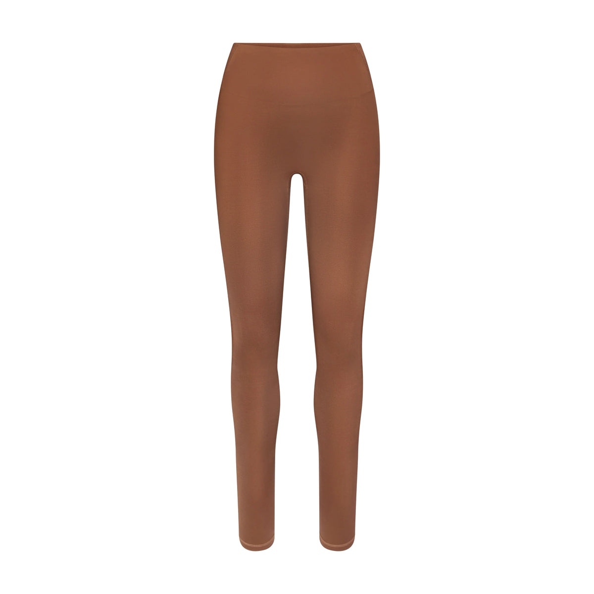 NikeSKIMS SATIN SHINE BONDED WAIST 26" LEGGING | CAROB BROWN