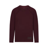 NikeSKIMS AIRY V-NECK OVERSIZED LONG SLEEVE TOP | CURRANT