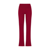 COTTON JERSEY FOLDOVER PANT | BRICK