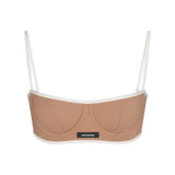 COTTON RIB BALCONETTE BRA | SIENNA CONTRAST
