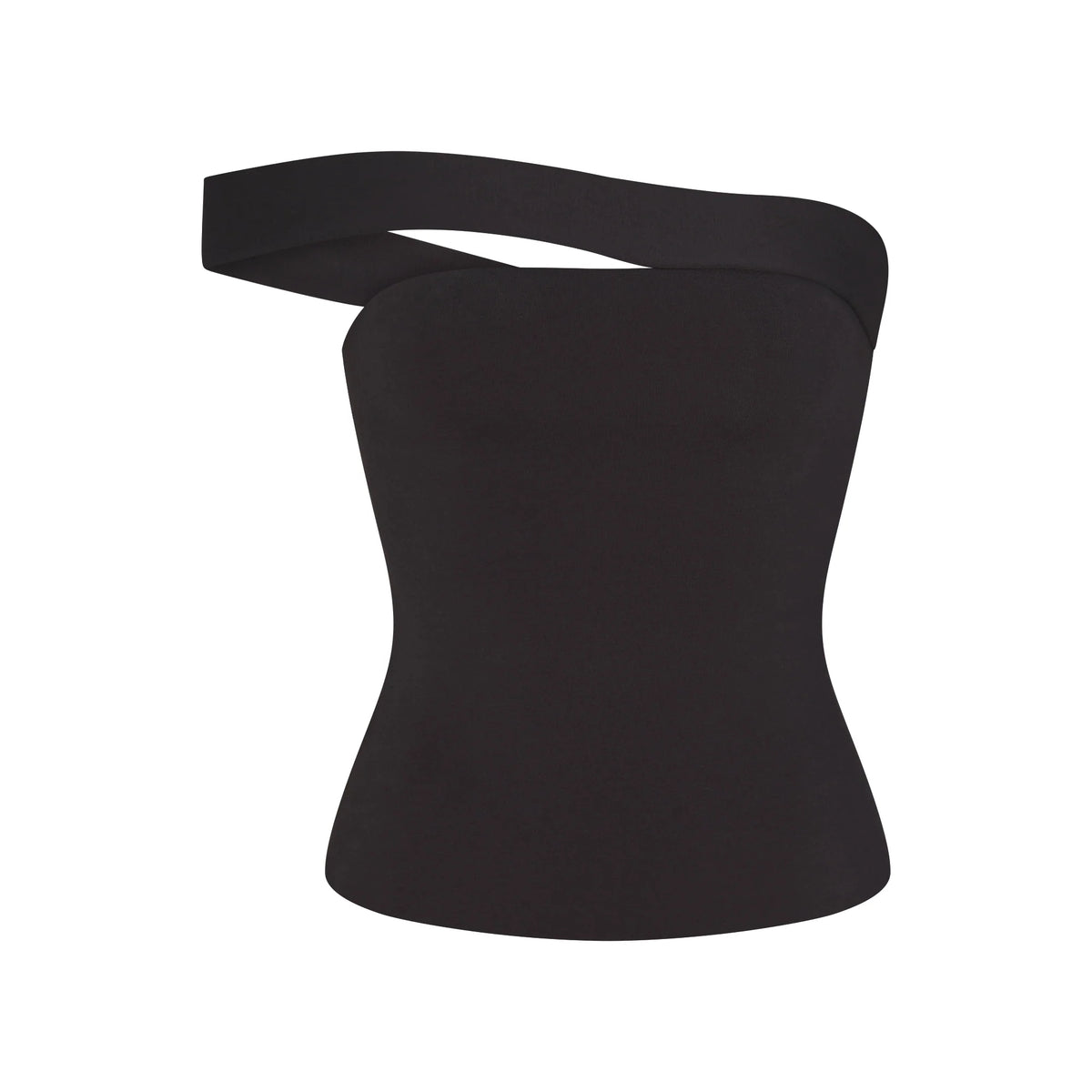 COTTON JERSEY ASYMMETRICAL TOP | SOOT