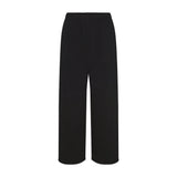 COTTON FLEECE OVERSIZED STRAIGHT LEG PANT | ONYX