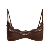 FITS EVERYBODY LACE SCOOP BRALETTE | ESPRESSO