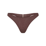 EVERYDAY COTTON THONG | COCOA HEATHER