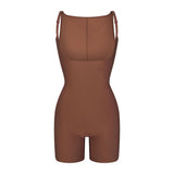 SKIMS BODY CORE SCULPT BACK SMOOTHING OPEN BUST MID THIGH BODYSUIT | JASPER