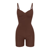 SEAMLESS SCULPT MID THIGH BODYSUIT | COCOA